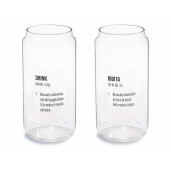 Set 6 pahare sticla  Ø 6 cm x 15 H, 450 ml