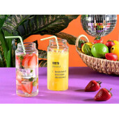 Set 6 pahare sticla  Ø 6 cm x 15 H, 450 ml