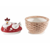 Set 2 boluri Gaina ceramica multicolora 15.5x13.5x16 cm