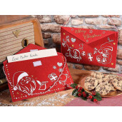 Set 2 plicuri scrisori Craciun 25.5x16.5 cm