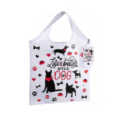 Set 3 sacose cumparaturi poliester multicolor Animals cm 37 x 54 H, 12 L