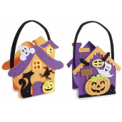 Set 2 gentute Halloween textil multicolor cm 16 x 7,5 x 15 H
