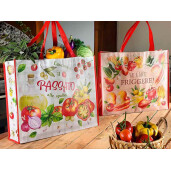 Set 2 sacose cumparaturi poliester multicolor 45x11x56 H, 16 L