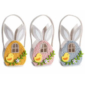 Set 3 gentute Paste textil multicolor 11x7x25 H