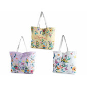Set 3 sacose cumparaturi textil multicolor Hapiness 58x15x72H
