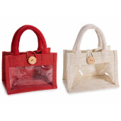 Set 8 gentute cadouri iuta multicolora cm18x11x23H