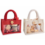 Set 8 gentute cadouri iuta multicolora cm18x11x23H