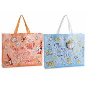 Set 2 sacose cumparaturi material netesut Gin, Spritz cm 48x12x60H , 23 L