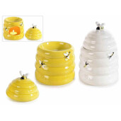 Set 2 difuzoare parfum camera portelan Stup Albine II Ø 10 cm x 15 H