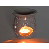 Difuzor parfum camera ceramica gri Ø 9 cm x 9,5 H