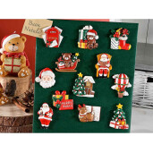 Set 12 magneti Craciun 3.5x5.5 cm