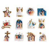 Set 12 magneti Nasterea Domnului 4.5x5.5 cm