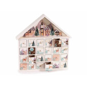 Calendar Advent lemn 31x5.5x32 cm
