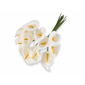 Buchet 12 Cale artificiale albe Ø 2 cm x 10 H