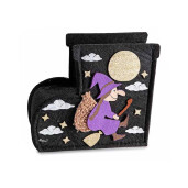 Set 3 ghetute Halloween Befana textil multicolor cm 15 x 7 x 13 H