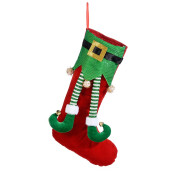 Ciorap Craciun suspendabil model Elf LO 28x50 cm
