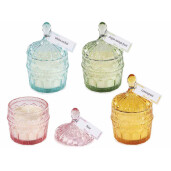 Set 4 lumanari parfumate in borcan Ø 8,5 x 13 H