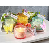 Set 4 lumanari parfumate in borcan Ø 8,5 x 13 H