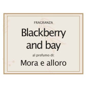 Lumanare parfumata Craciun aroma Mure si Frunze Dafin 6.5x8 cm