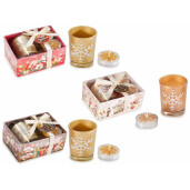 Set 3 candele, 6 lumanari Craciun 11 x 8 x 5 H