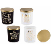 Set 4 lumanari parfumate Craciun 9.5x10 cm