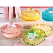 Set 4 lumanari parfumate in borcan Ø 13 cm x 9 H