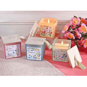 Set 4 lumanari parfumate in borcan cm 8 x 8 x 8,5 H