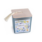 Lumanare parfumata in borcan sticla aroma Flori Salbatice cm 8 x 8 x 8,5 H