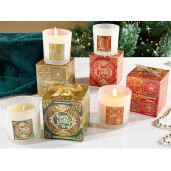 Set 4 lumanari parfumate Craciun 8x8x9 cm