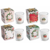Set 4 candele parfumate Craciun Ø 7,5 cm x 8 H