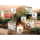 Set 4 candele parfumate Craciun Ø 7,5 cm x 8 H