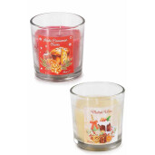Set 2 lumanari parfumate Craciun 8.5x7.5x13 cm
