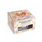 Lumanare parfumata in borcan sticla, cutie cadou aroma Iasomie alba cm 9 x 9 x 5 H