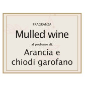 Lumanare parfumata Craciun in borcan sticla aroma Cuisoare si Portocale cm 7,5 x 5,5 x 8,5 H