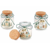 Set 3 lumanari parfumate Craciun 6x7.5 cm