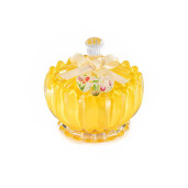 Lumanare parfumata in borcan aroma Lemongrass, frunze maslin Ø 11 cm x 10,5 H