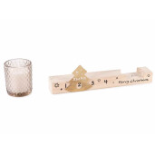 Set 2 lumanari Craciun 22.5x5.5x8 cm