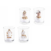 Set 4 candele Craciun Ø 5,5 x 6,5 H