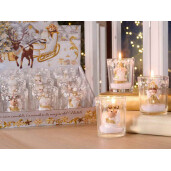 Set 4 candele Craciun Ø 5,5 x 6,5 H