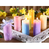 Lumanare ambientala ceara verde Ø 4,5 cm x 10 H