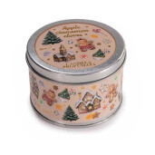Set 3 candele Craciun parfumate Ø 7,5 cm x 5 H