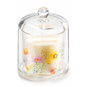 Set 2 lumanari parfumate arome Florale in borcane sticla, cutii cadou Ø 9 cm x 12 H