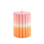 Lumanare ambientala ceara roz alba portocalie Ø 7,5 cm x 10 H