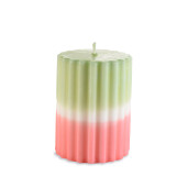 Lumanare ambientala ceara roz alba verde Ø 7,5 cm x 10 H