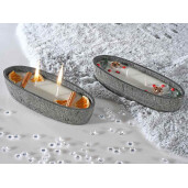 Set 2 lumanari parfumate Craciun cm 21,5 x 8,5 x 4 H