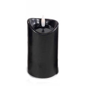 Lumanare ambientala cu led ceara neagra Ø 7 x 13 H