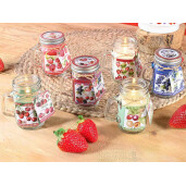 Set 6 lumanari parfumate, in borcan cm 7 x 5 x 8,5 H