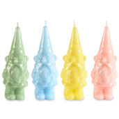 Set 4 lumanari Gnom cm 6,5 x 5,5 x 17,5 H