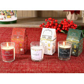 Set 3 candele parfumate Craciun 5.5x6.5 cm