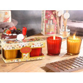 Set 2 lumanari parfumate Craciun 13.5x5.5x8 cm